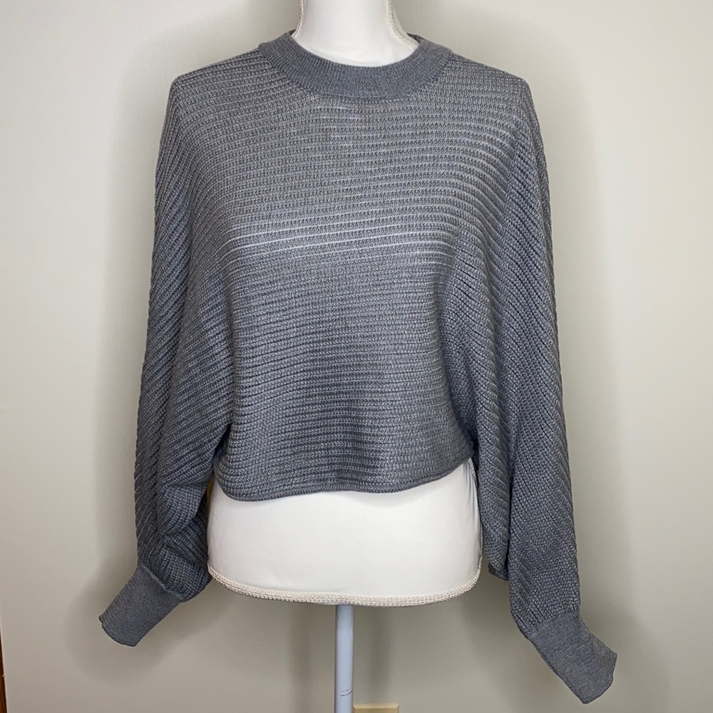 HYFVE Gray Cropped Sweater